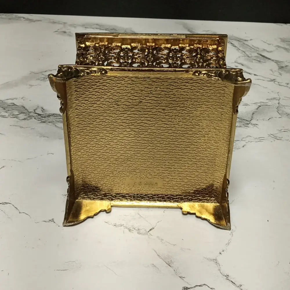 Hollywood Regency Filigree Trinket Box ( Vintage ) Decor