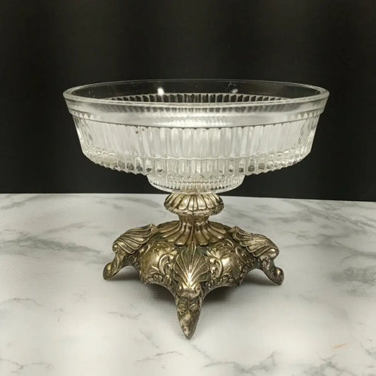 Hollywood Regency Pedestal Candy Dish ( Vintage ) Decor