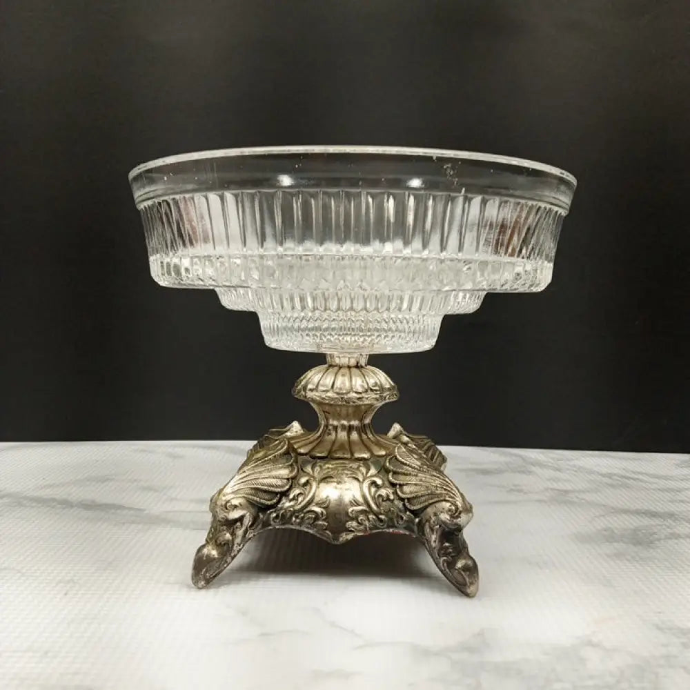 Hollywood Regency Pedestal Candy Dish ( Vintage ) Decor