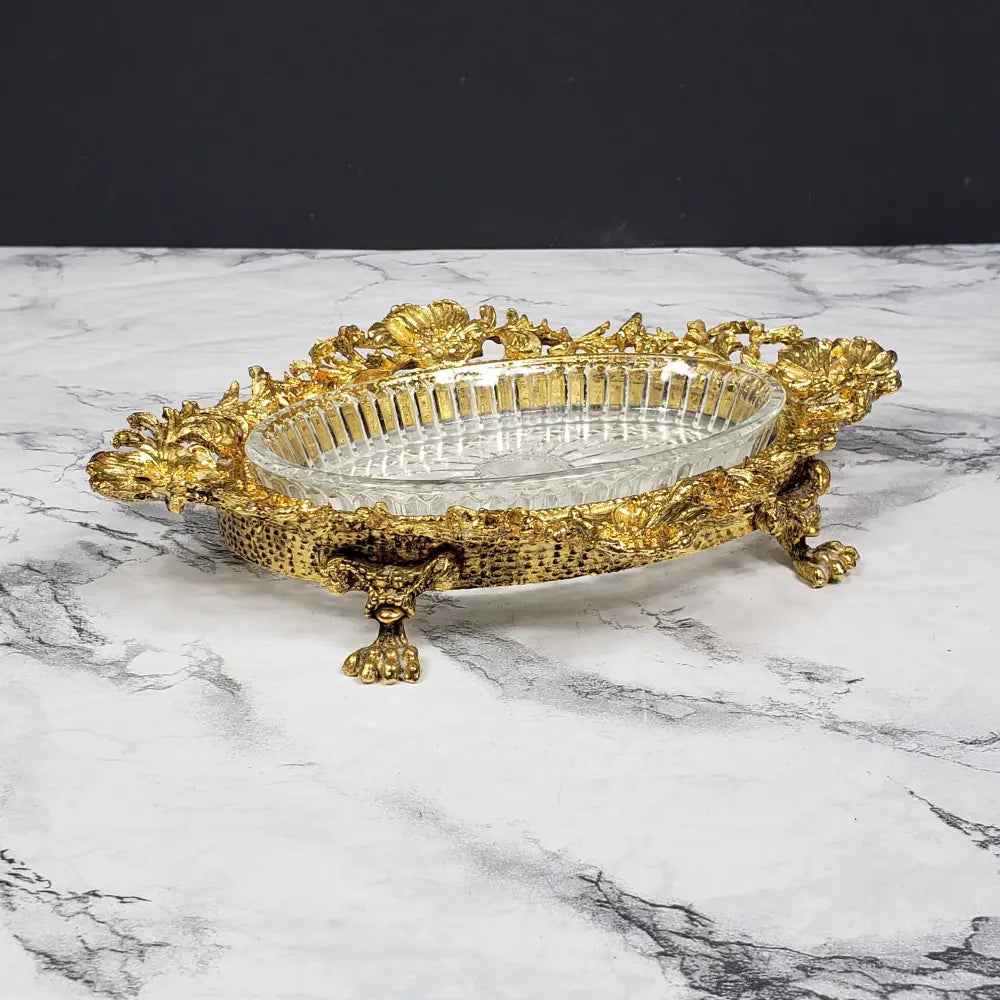 Hollywood Regency Vanity Or Soap Dish Vintage Collectibles