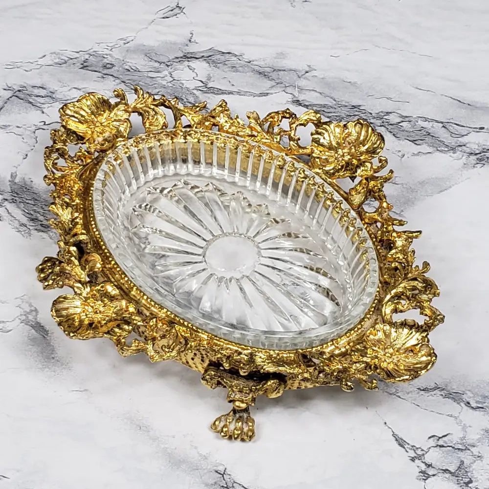 Hollywood Regency Vanity Or Soap Dish Vintage Collectibles
