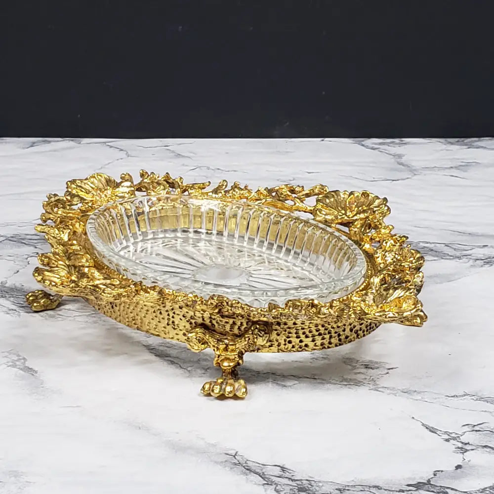 Hollywood Regency Vanity Or Soap Dish Vintage Collectibles