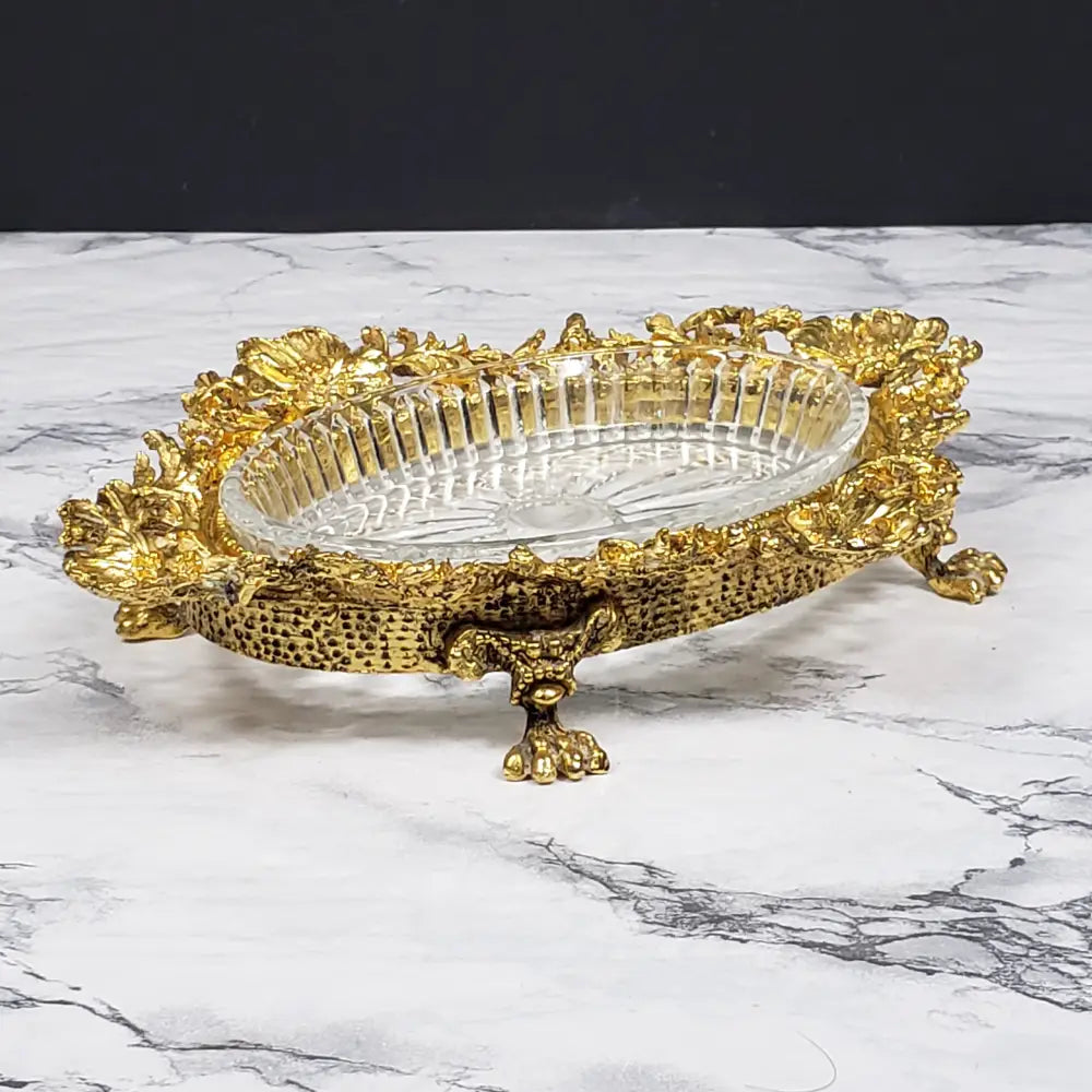 Hollywood Regency Vanity Or Soap Dish Vintage Collectibles