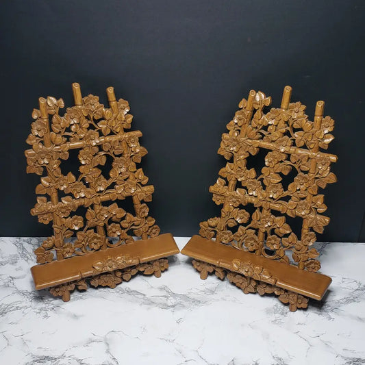 Homco Book Stands Or Wall Shelves Pair (Vintage) Decor