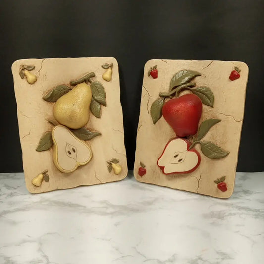Home Interiors Apple Pear Kitchen Wall Decor ( Vintage )