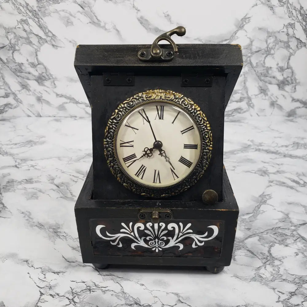 Home Interiors Clock Box Vintage Decor