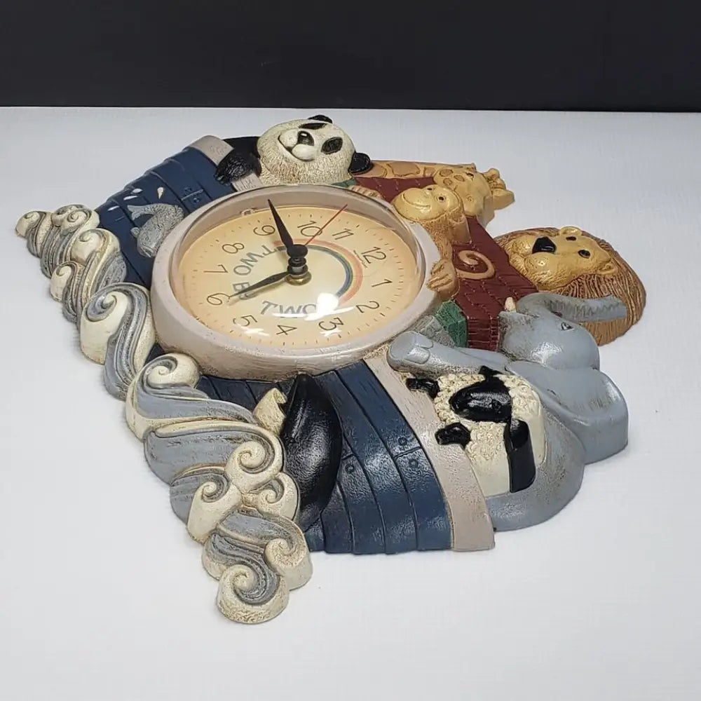 Clock Home Interiors Noah’s Ark Two By Two Nursery Vintage -