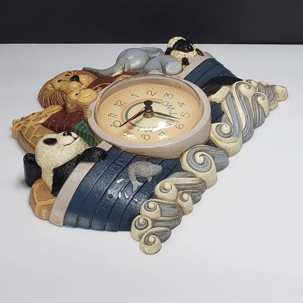 Clock Home Interiors Noah’s Ark Two By Two Nursery Vintage -