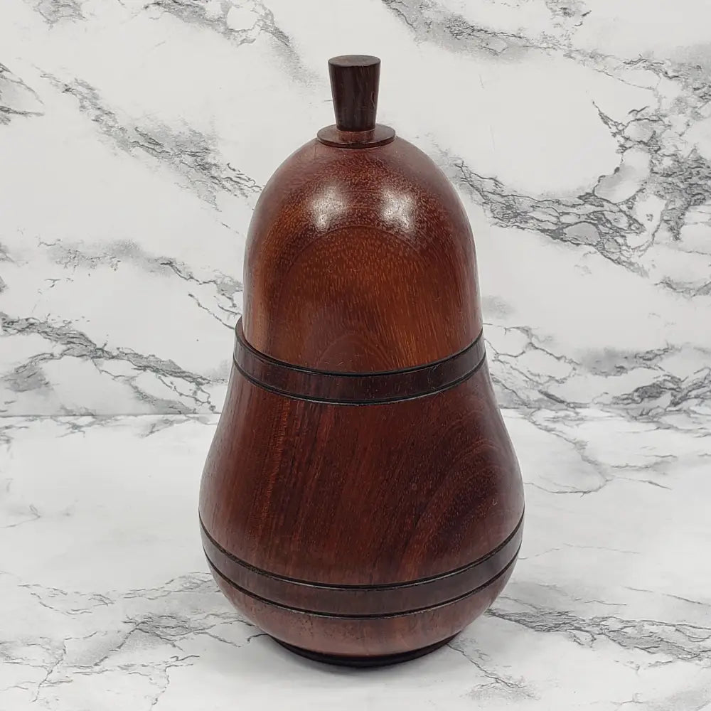 Honey Server Bavarian Black Forest Handmade Solid Wood Vintage Decor
