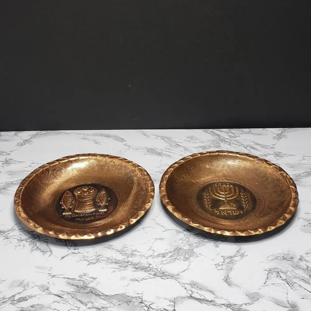 Israel Copper Wall Plaques Vintage - Decor