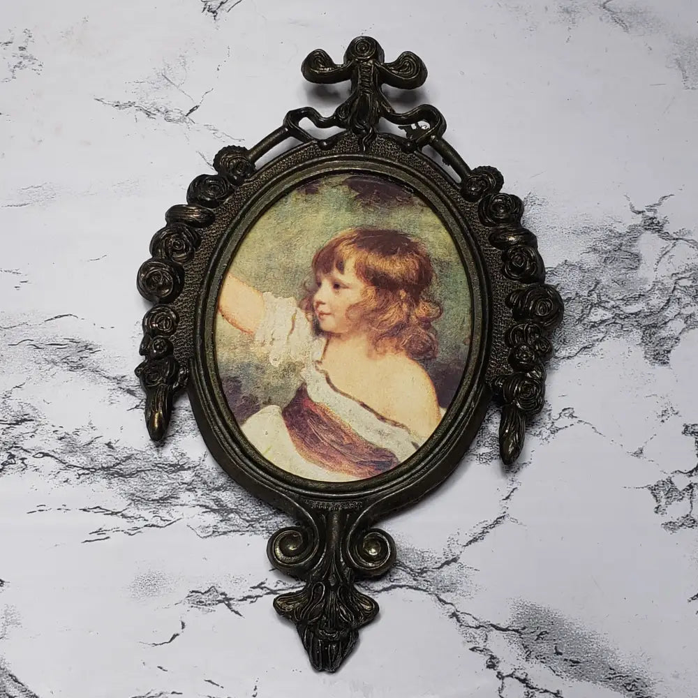 Italian Filigree Framed Small Pictures 4Pc (Vintage) Decor