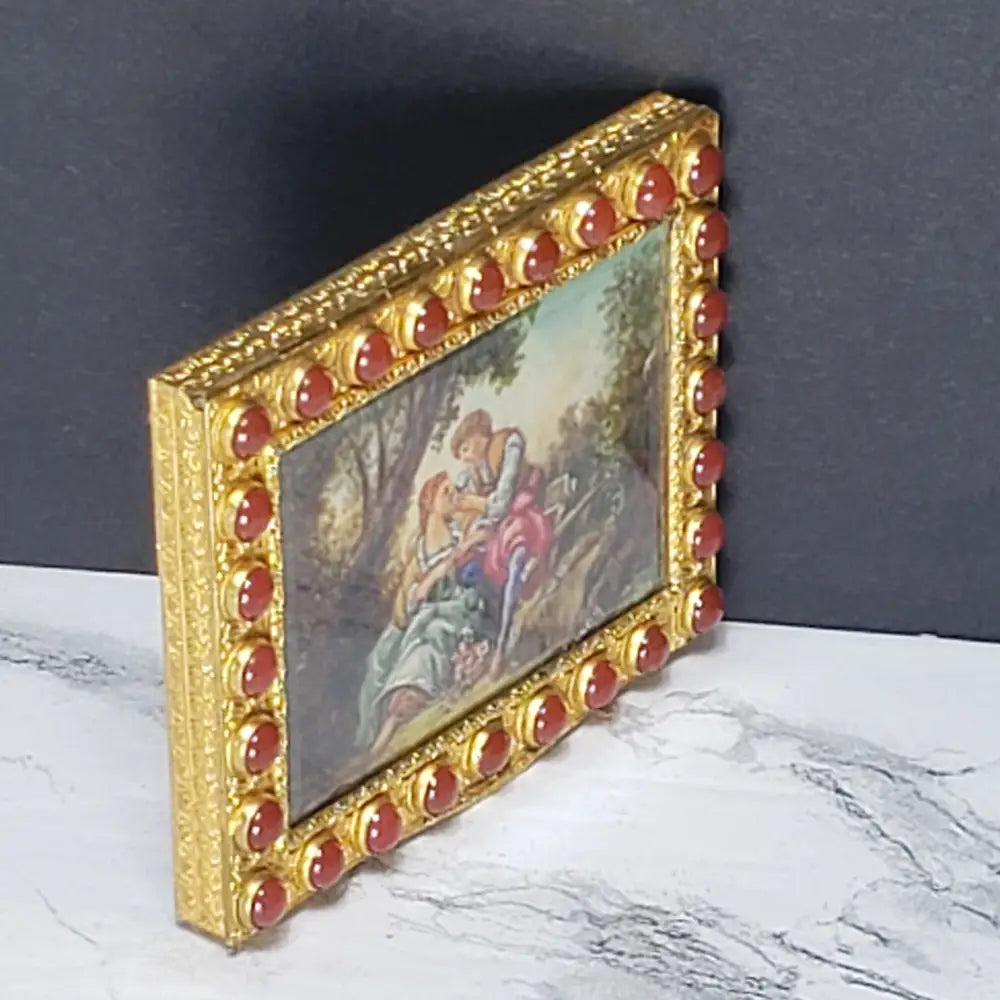 Hand Painted Italian Cigarette Case (Vintage) Decor