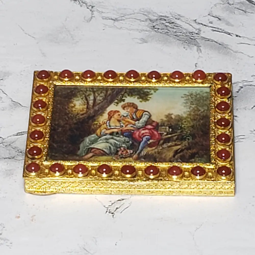Hand Painted Italian Cigarette Case (Vintage) Decor