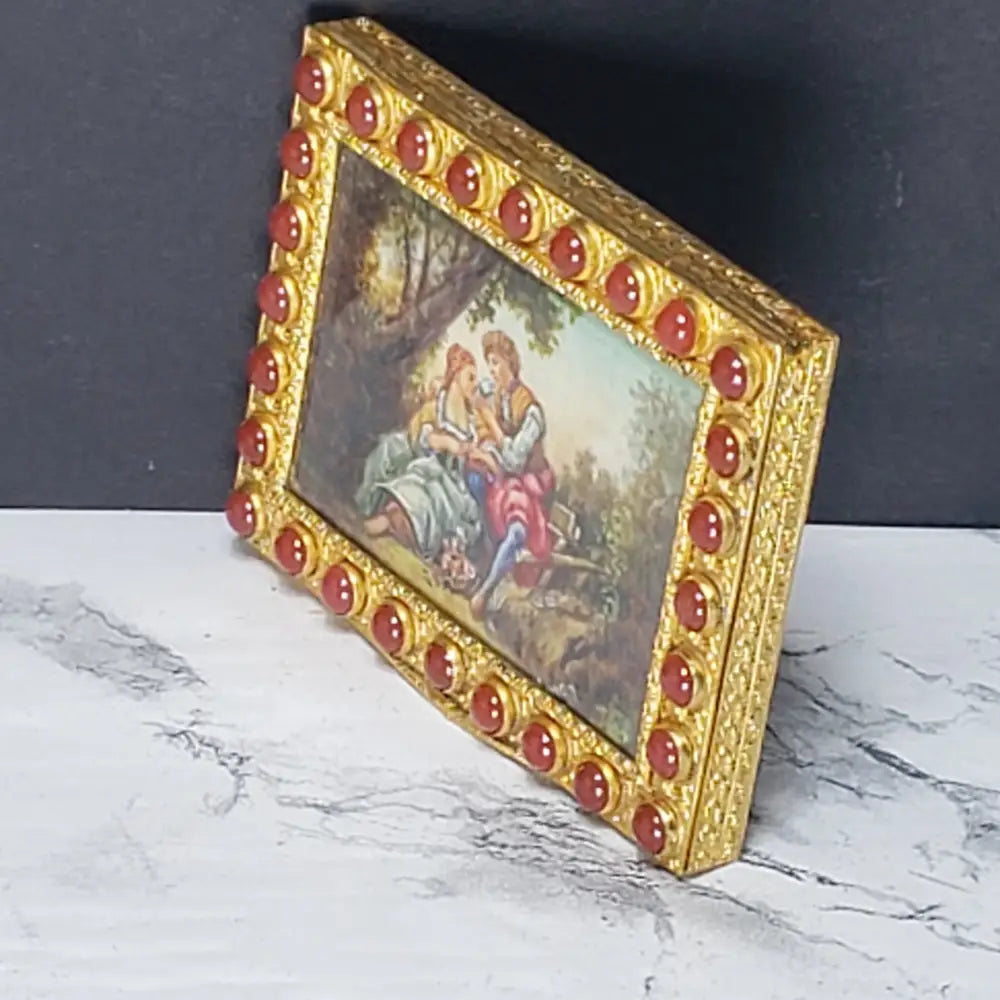 Hand Painted Italian Cigarette Case (Vintage) Decor