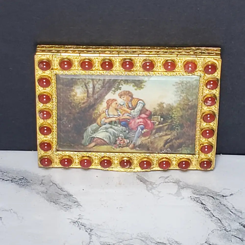 Hand Painted Italian Cigarette Case (Vintage) Decor