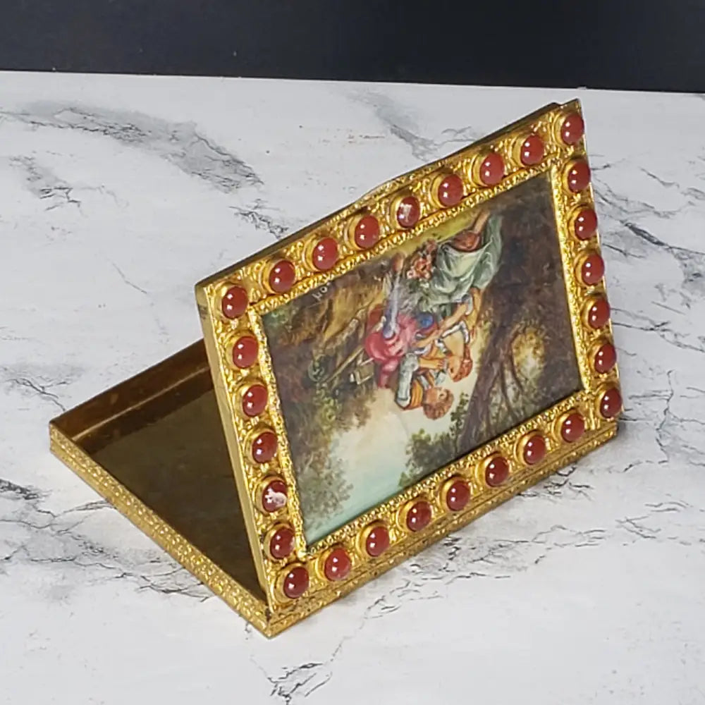 Hand Painted Italian Cigarette Case (Vintage) Decor
