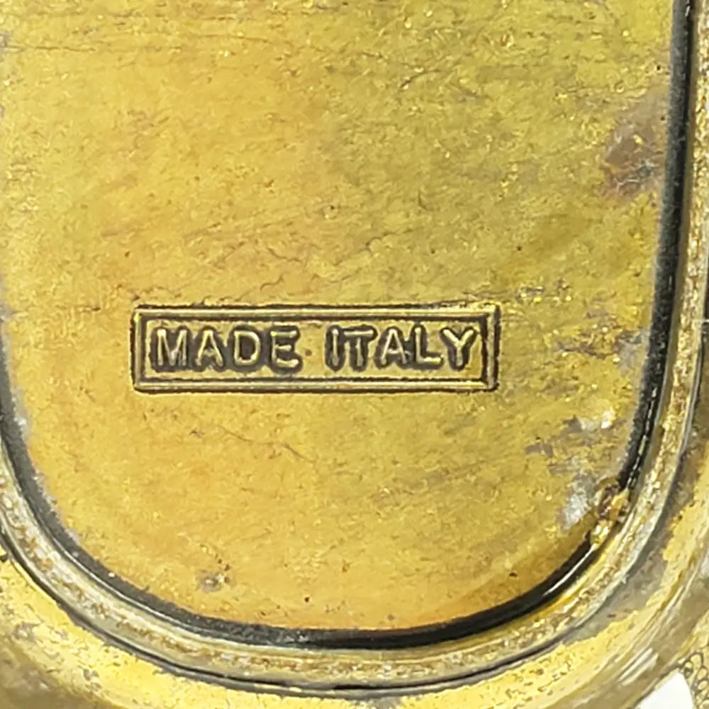 Italian Metal Vanity Trinket Basket Vintage Home & Garden