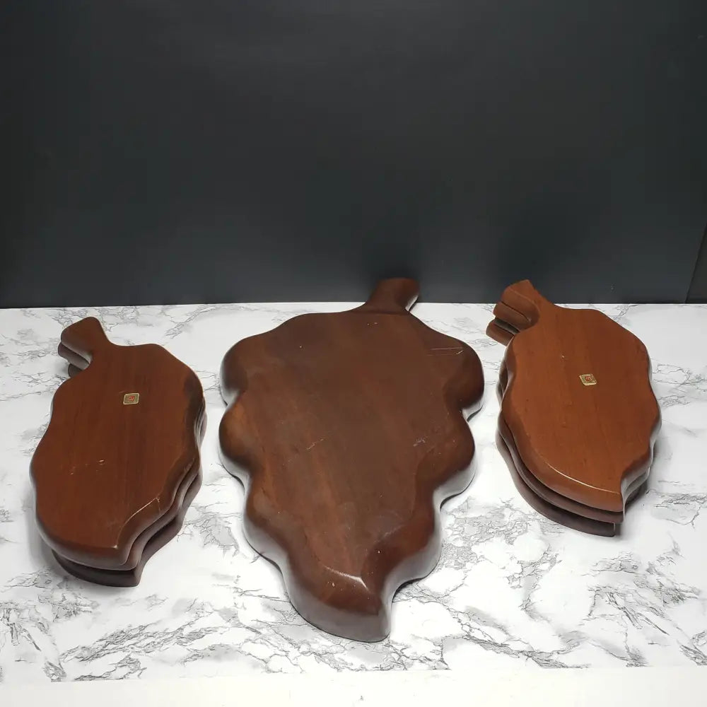 Solid Wood Japanese Party Tray Serving Set 9Pc (Vintage) Decor
