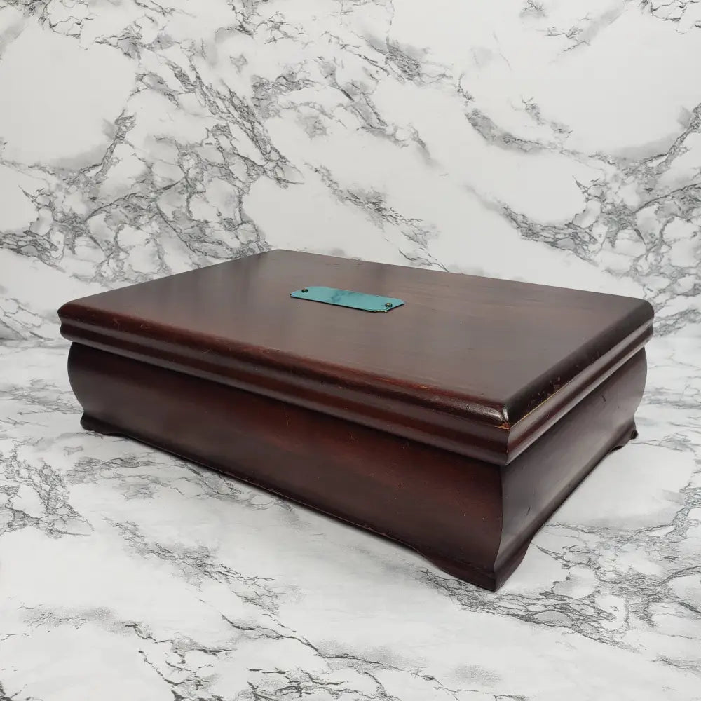 Jewelry Box Solid Wood Made In Usa Vintage Home & Garden