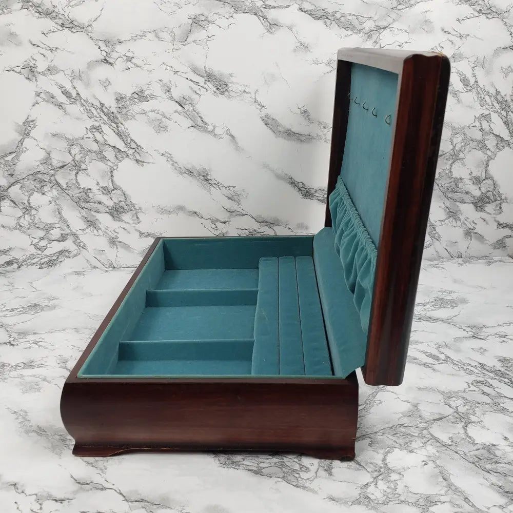 Jewelry Box Solid Wood Made In Usa Vintage Home & Garden