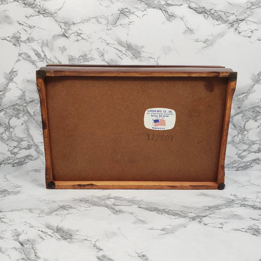 Jewelry Box Solid Wood Made In Usa Vintage Home & Garden