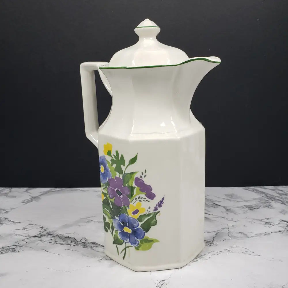 Kensington Staffordshire Ironstone Wayside Teapot And Creamer Vintage Decor
