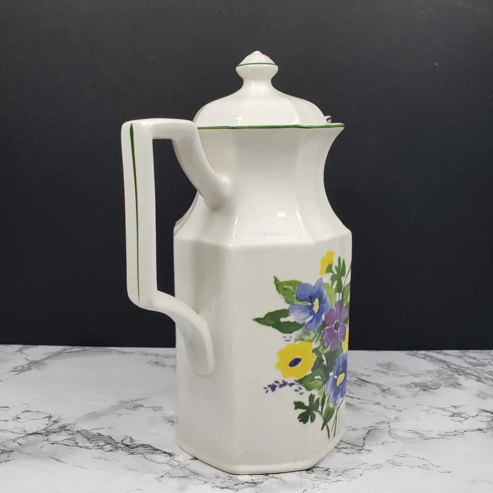 Kensington Staffordshire Ironstone Wayside Teapot And Creamer Vintage Decor