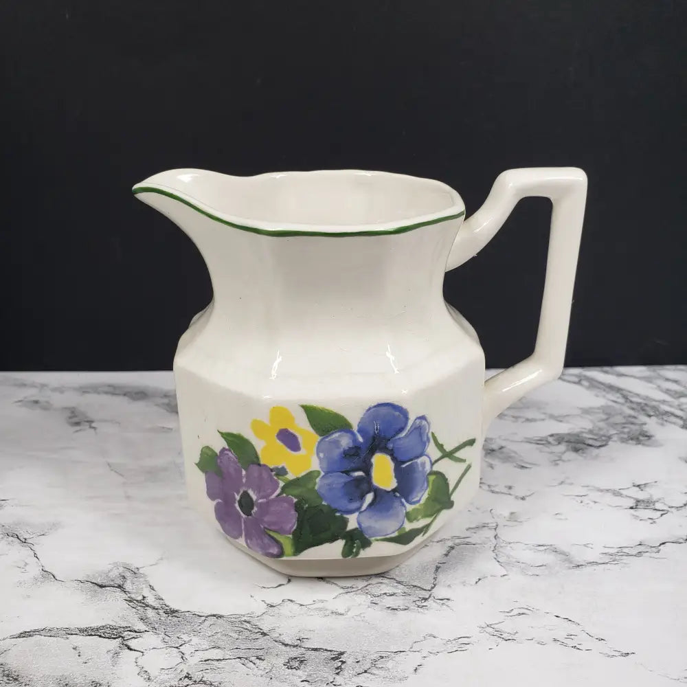 Kensington Staffordshire Ironstone Wayside Teapot And Creamer Vintage Decor