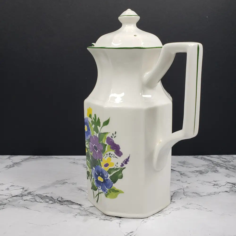 Kensington Staffordshire Ironstone Wayside Teapot And Creamer Vintage Decor