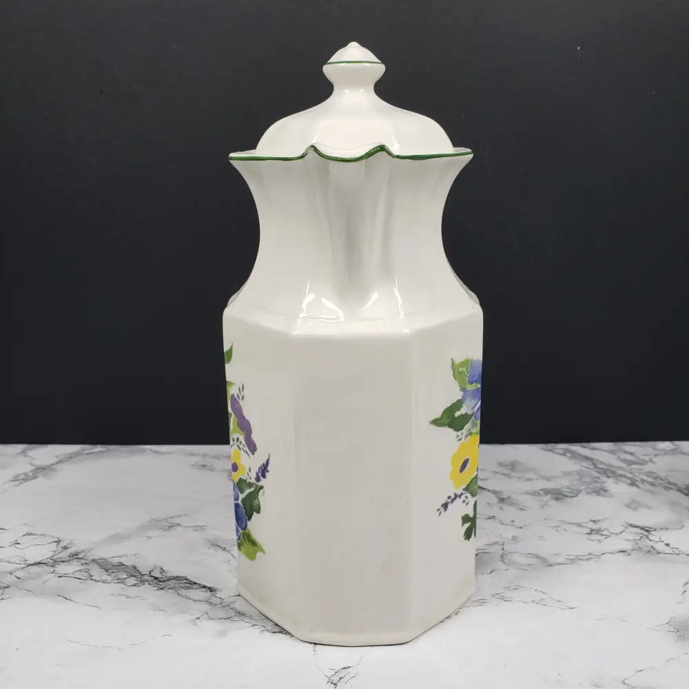 Kensington Staffordshire Ironstone Wayside Teapot And Creamer Vintage Decor