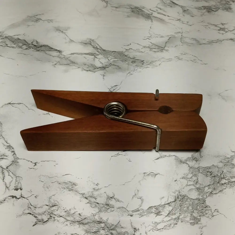 Large Wood Desk Clothespin ( Vintage ) Decor