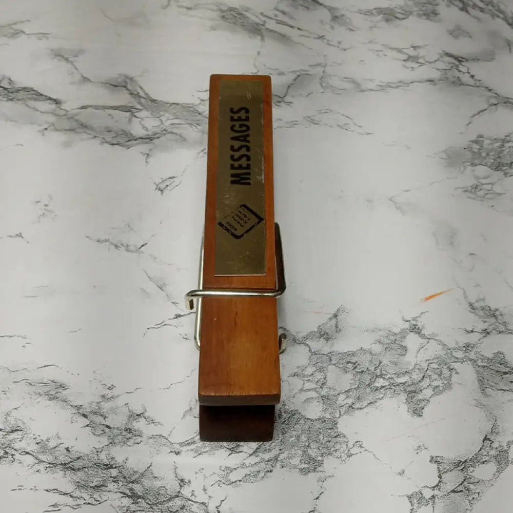 Large Wood Desk Clothespin ( Vintage ) Decor
