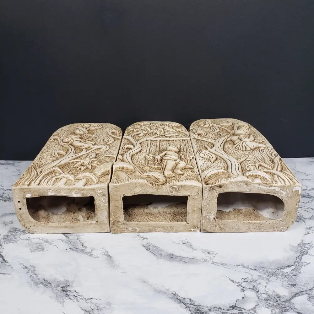 Last Supper Angels Two Sided Candle Holders Vintage