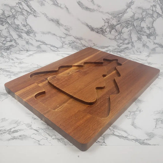 Lenox Christmas Tree Charcuterie Cheese Board Decor