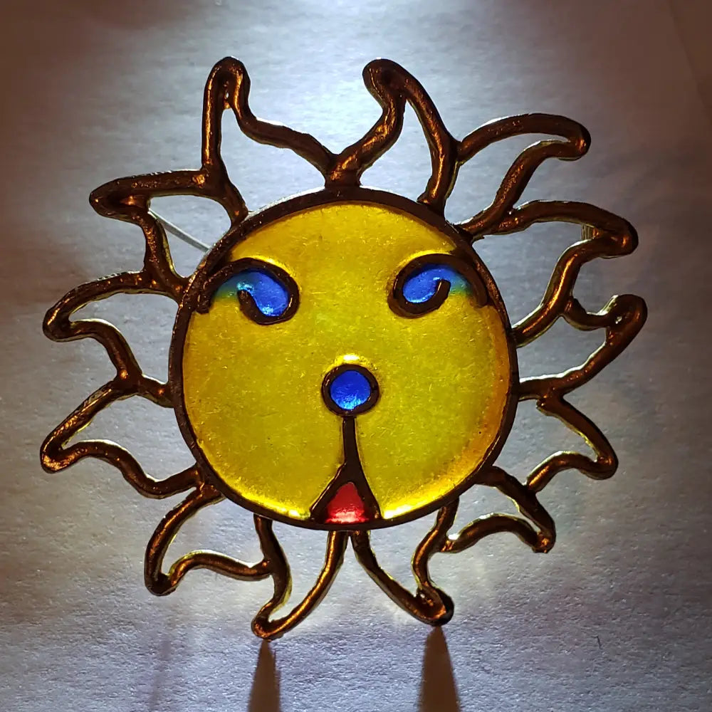 Leo House Of Joy Plique-À-Jour Lion Brooch Signed 1960S Vintage Brooches & Lapel Pins