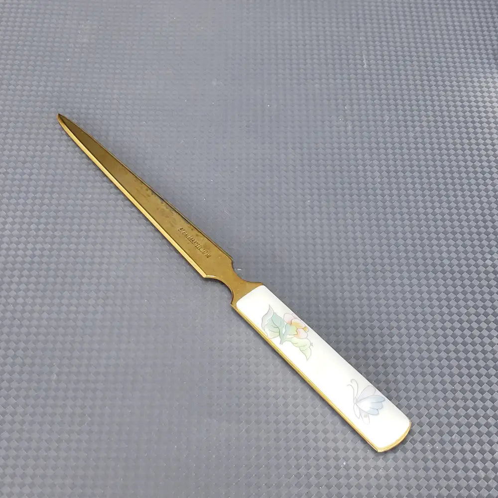 Neiman Marcus Porcelain Letter Opener With Tray Japan (Vintage) Decor