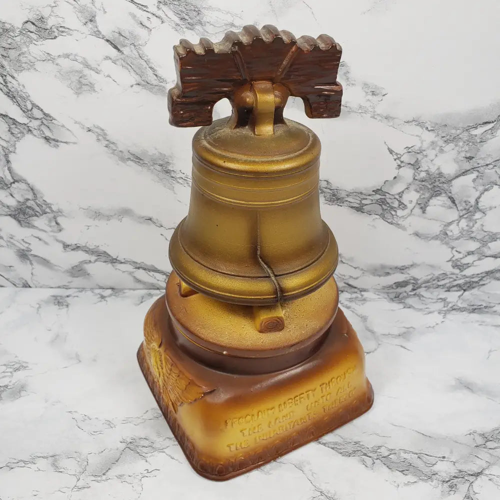 Liberty Bell Musical Porcelain God Bless America Large Vintage Decor