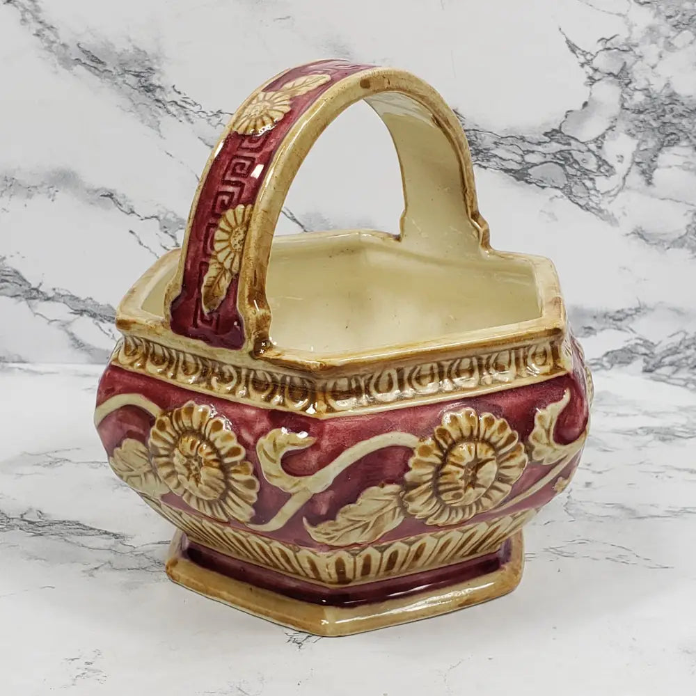 Mahuman Ware Planter Japan Vintage Decor