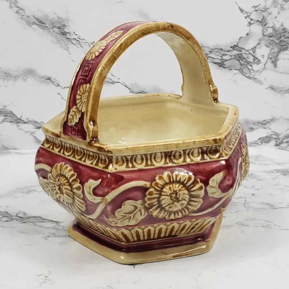Mahuman Ware Planter Japan Vintage Decor