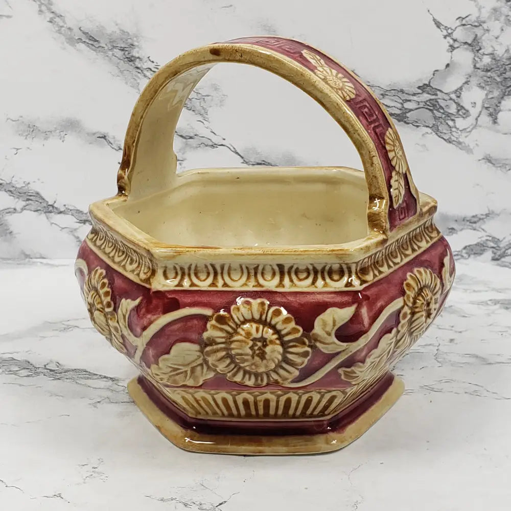 Mahuman Ware Planter Japan Vintage Decor