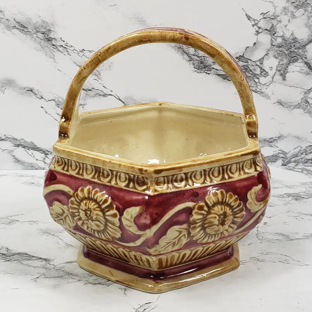 Mahuman Ware Planter Japan Vintage Decor