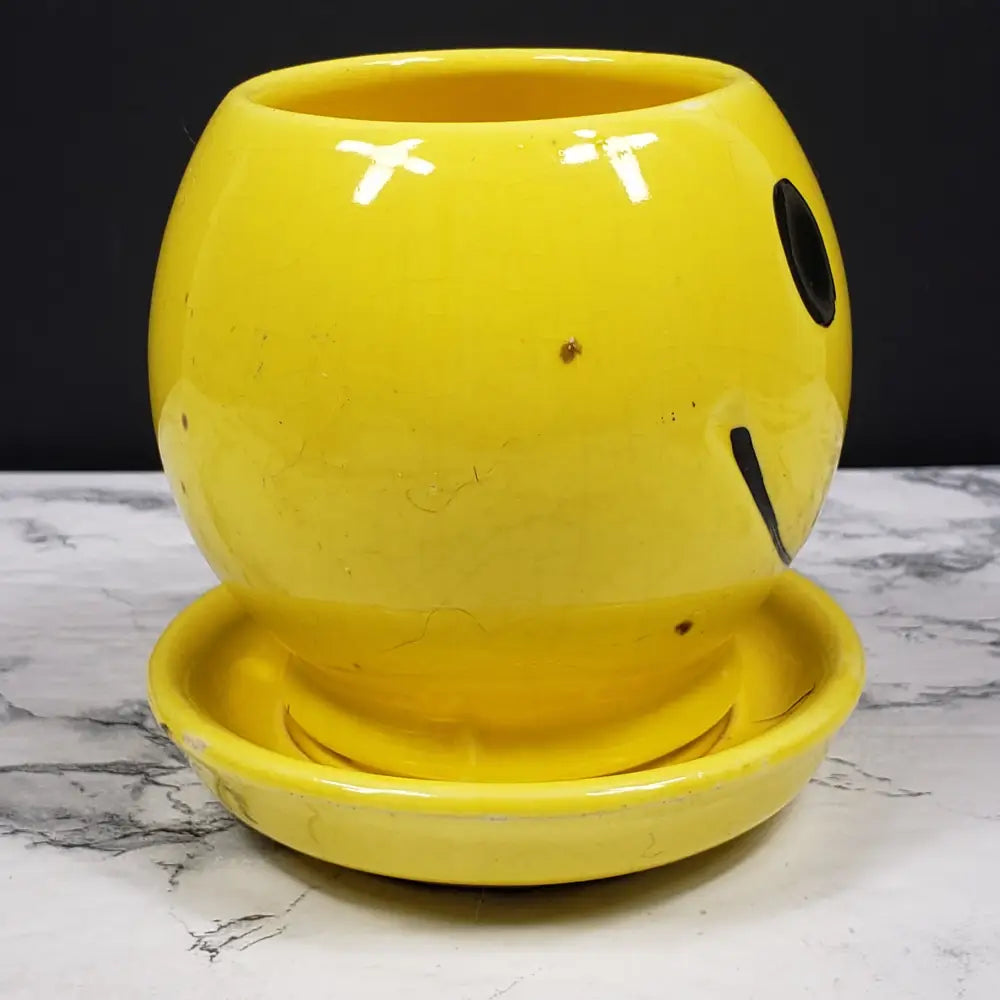 Mccoy Pottery Smiley Face Planter Vintage Decor
