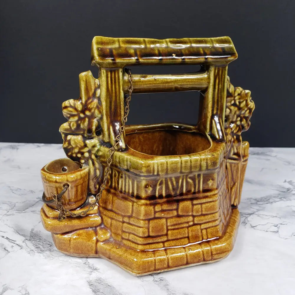 Mccoy Wishing Well Planter Vintage Pots & Planters