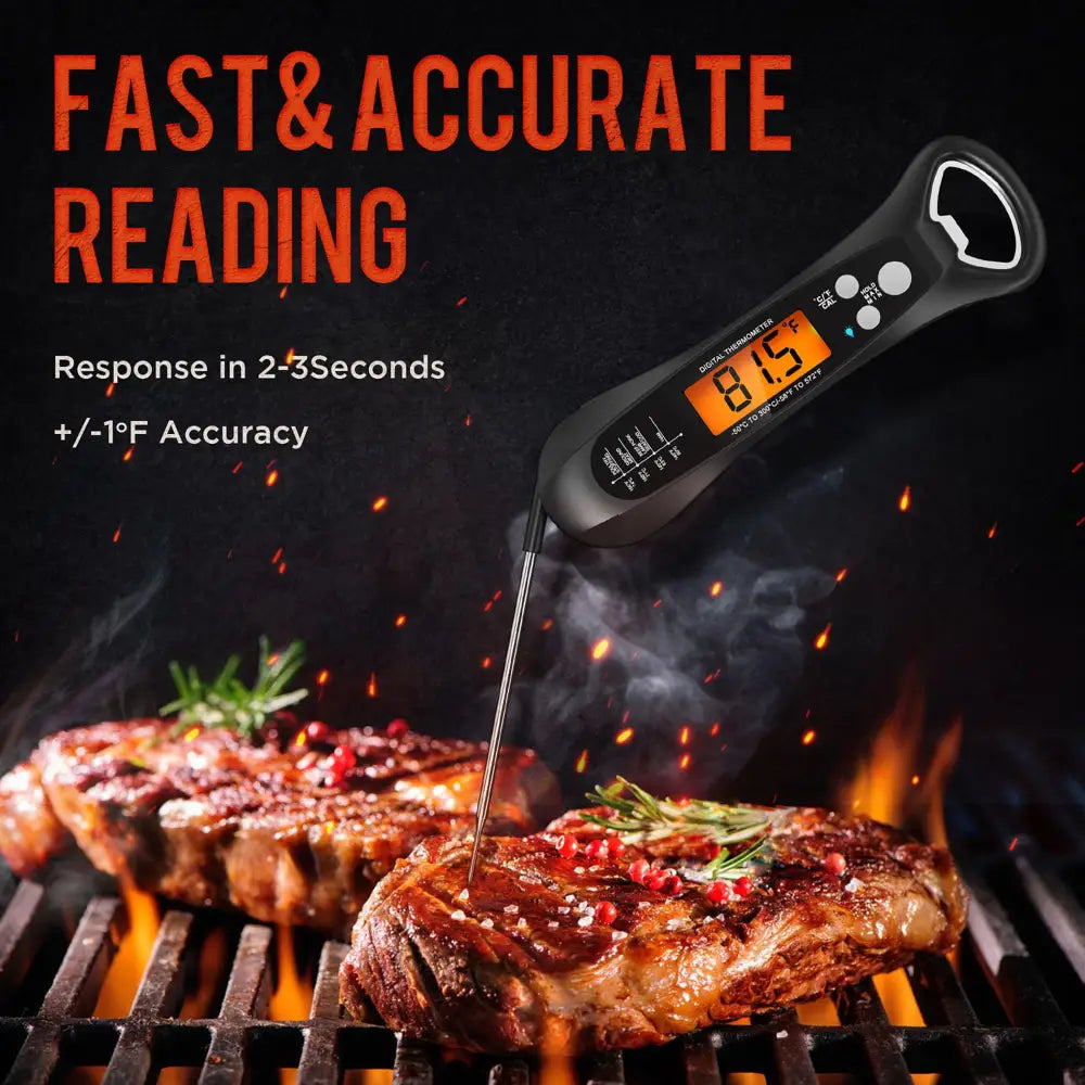 Meat Thermometer Digital Instant Read Thermometeri For Grill And Cooking Ip66 Waterproof Food