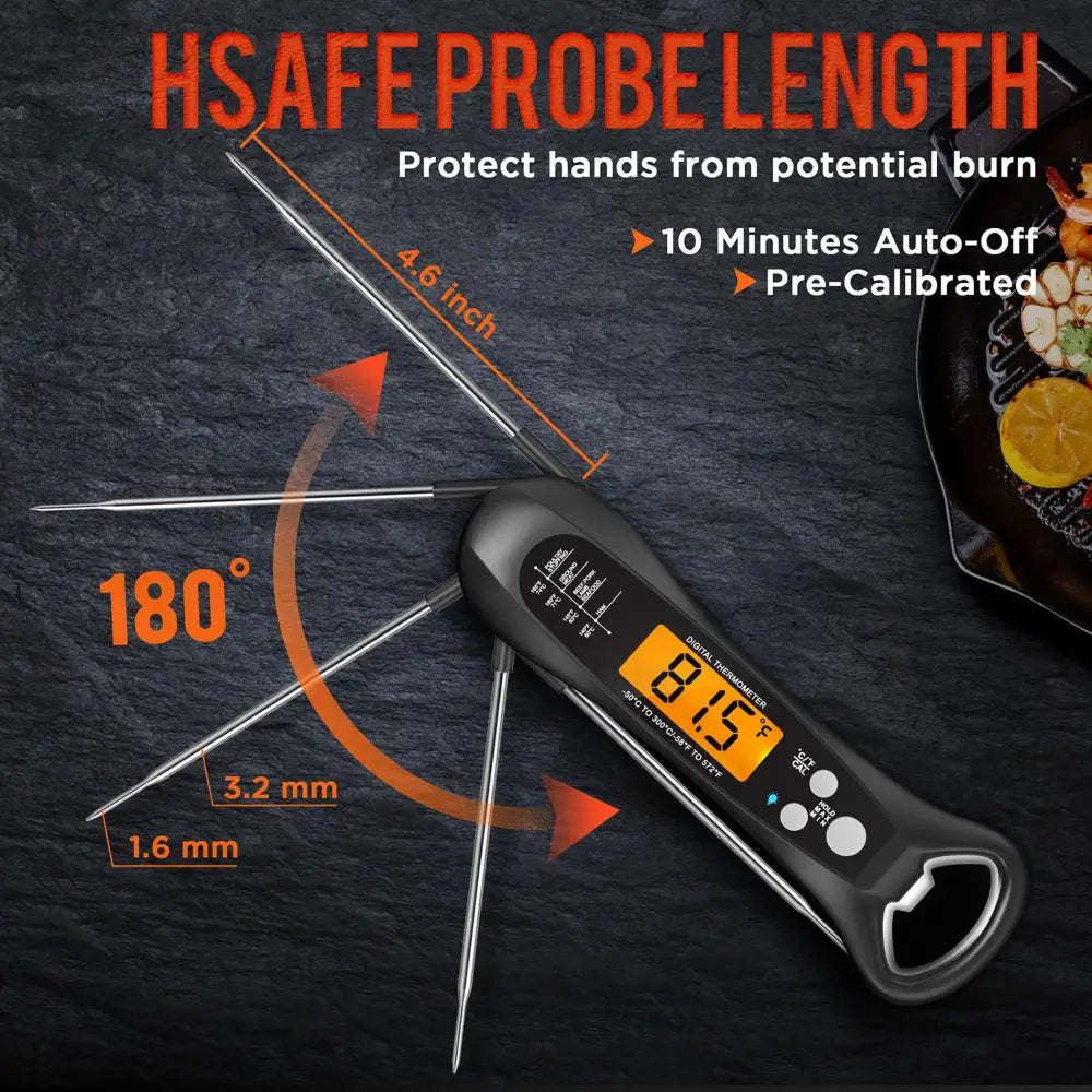 Meat Thermometer Digital Instant Read Thermometeri For Grill And Cooking Ip66 Waterproof Food