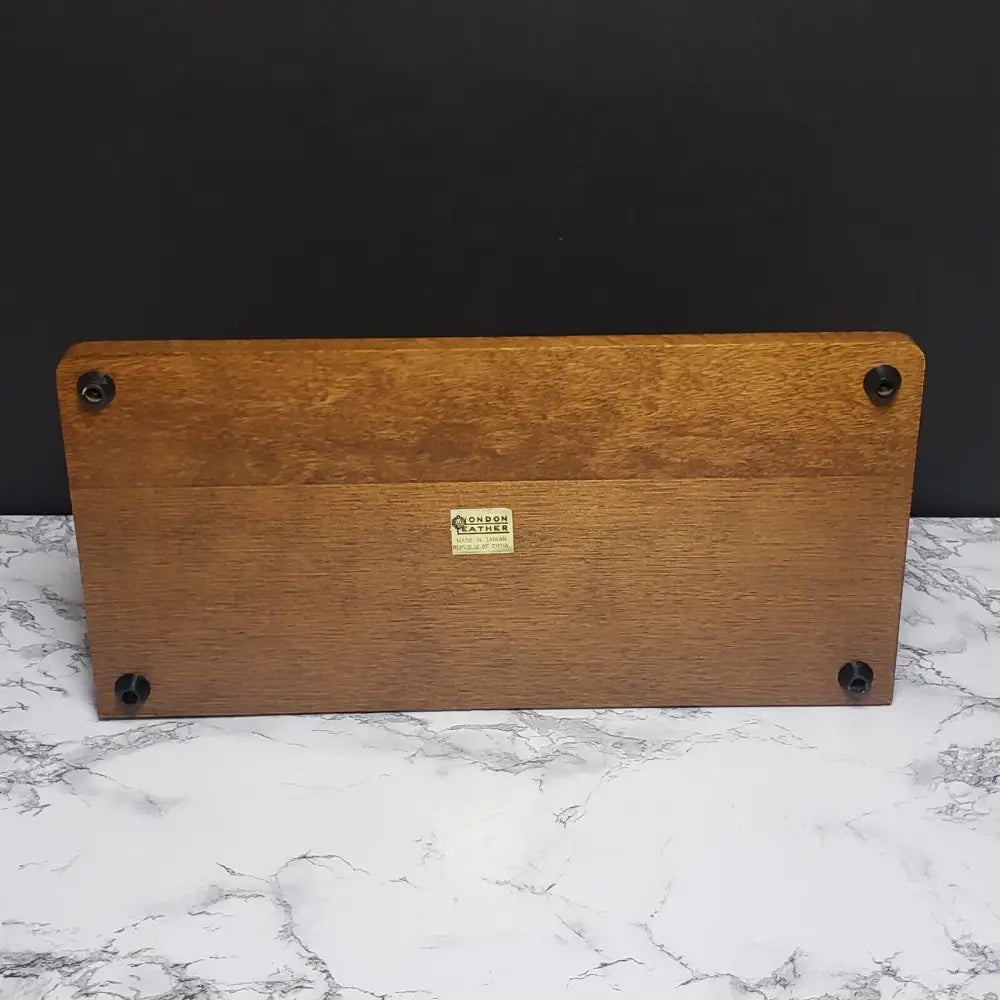 Men’s Wood Dresser Valet with Brass Pocket Change (Vintage)