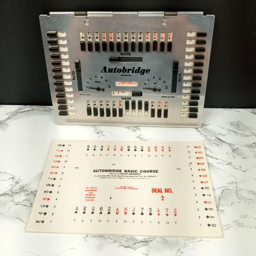 Mid Century Auto Bridge Game Mint Condition