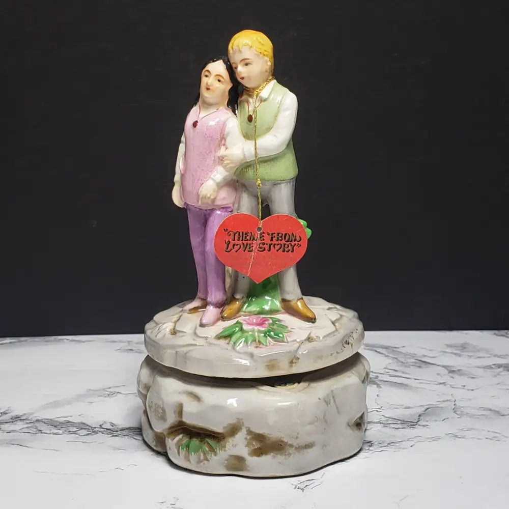 Love Story Musical Porcelain Figurine 1971 (Vintage) Decor
