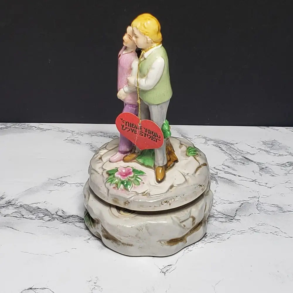 Love Story Musical Porcelain Figurine 1971 (Vintage) Decor