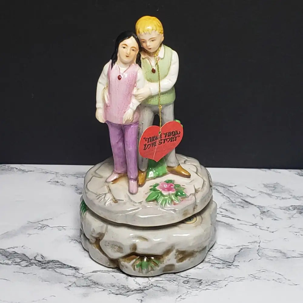 Love Story Musical Porcelain Figurine 1971 (Vintage) Decor
